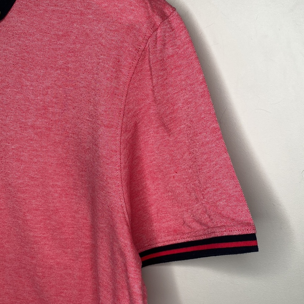Ted Baker Heathered Red Polo Shirt - Picture 2 of 10
